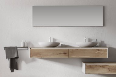 Çift lavabo banyo yakın çekim