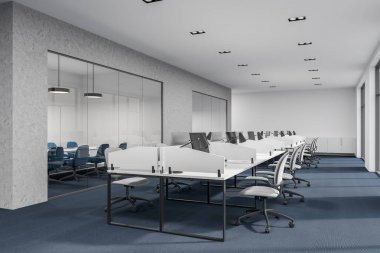 Siyah zemin açık alan office köşe