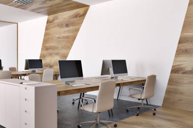 Mermer panoramik açık alan ofis yakın yan