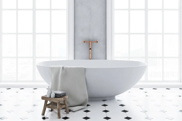 高級パノラマ浴室インテリア クローズ アップ — ストック写真