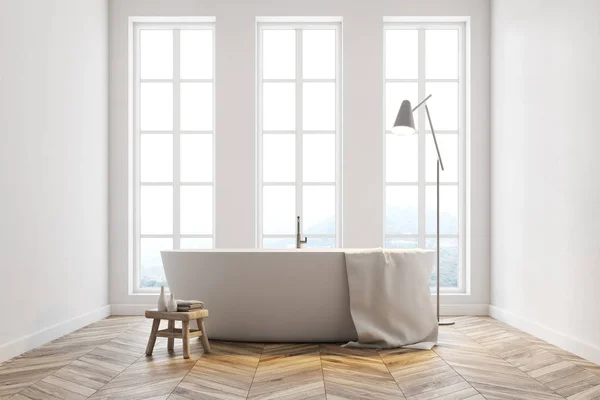 Minimalista bagno bianco — Foto Stock