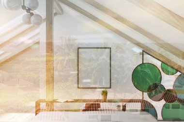 Bir tavan ofis iç posterdeki tonda