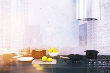 Beton mutfak, yakın kadar tonda tezgah