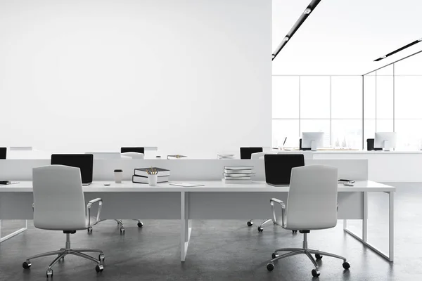 Açık alan şirket office beyaz — Stok fotoğraf