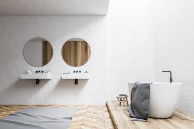 Beyaz otel banyo iç