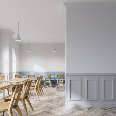 Beyaz Cafe iç, Donanma kanepe