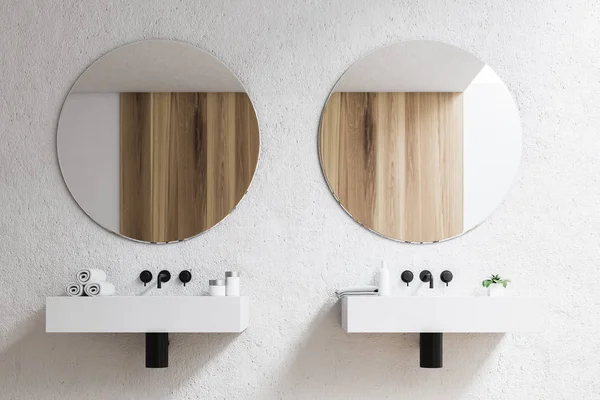 Two sinks in a hotel room — Stock Photo, Image