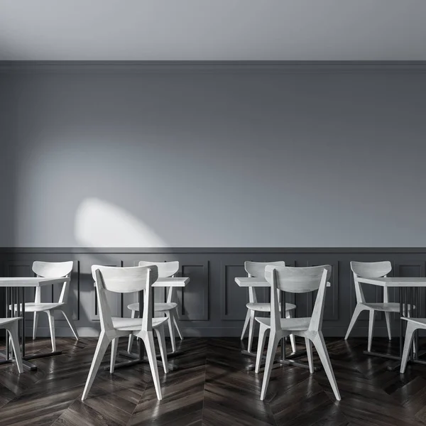 Intérieur moderne gris café, vue latérale — Photo