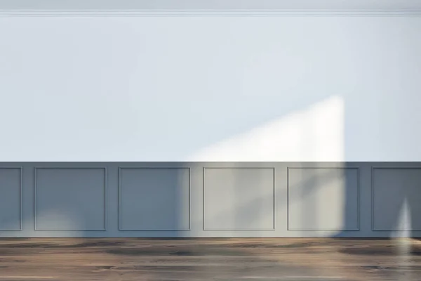 Branco e cinza quarto vazio, simular a parede — Fotografia de Stock