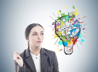 Dalgın işkadını kalemle, iyi fikir