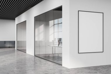 Loft beyaz açık alan office lobi, poster