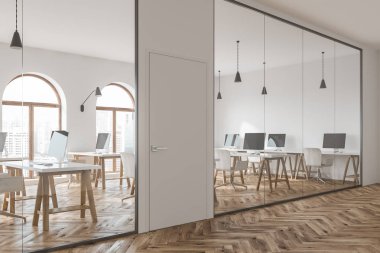 Modern beyaz duvar office koridor