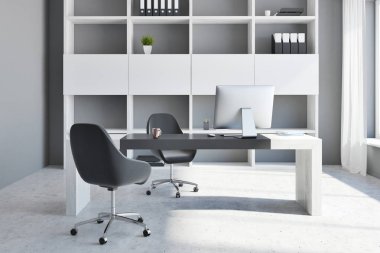 ofis işyeri bilgisayar ile
