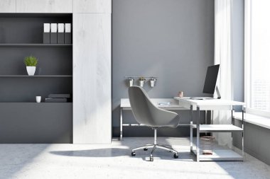 Şirket yöneticisi office iç yan görünüm