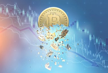 Bitcoin kriz çift pozlama, grafik