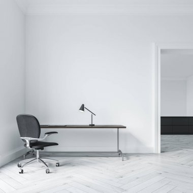 Beyaz ev ofis iç, kapı