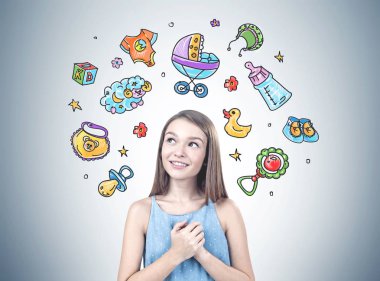 Rüya gibi genç kız bebek istiyor