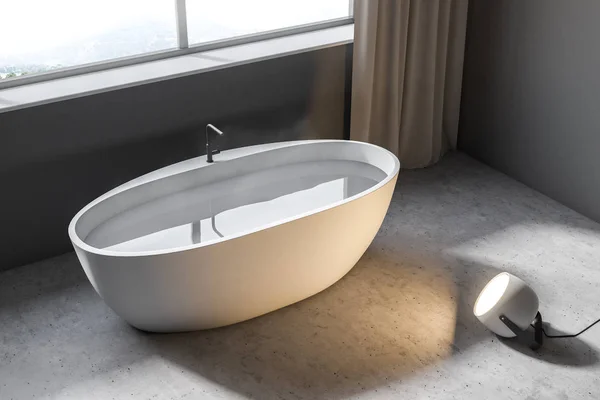 Top view of a white bathtub — Stock Photo, Image