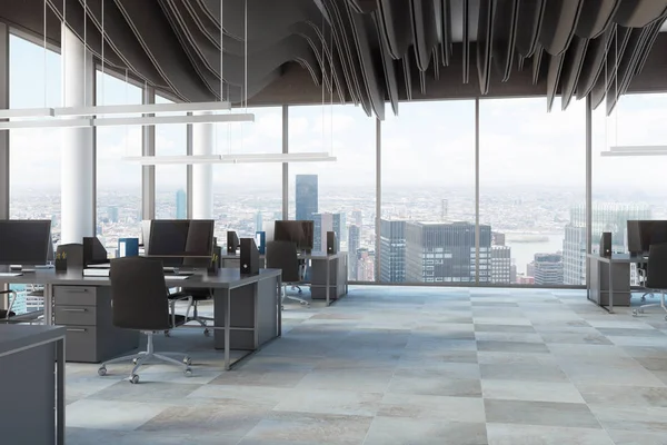 Siyah sandalye açık alan office