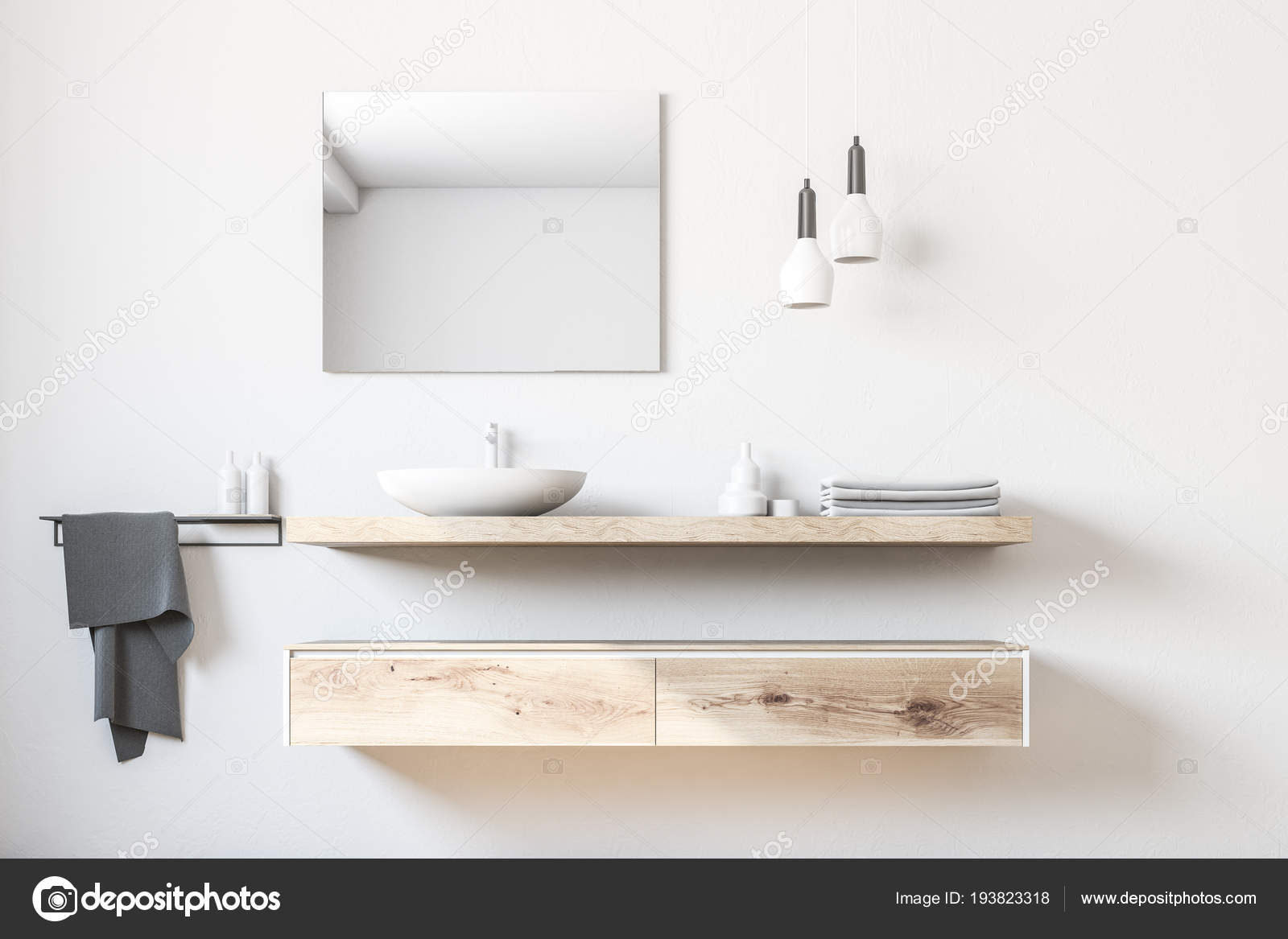 White Bathroom Sink Standing Wooden, Wood Shelf Bathroom Sink