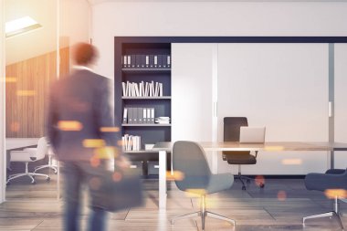 Onun office iş kavramı girerek Yöneticisi