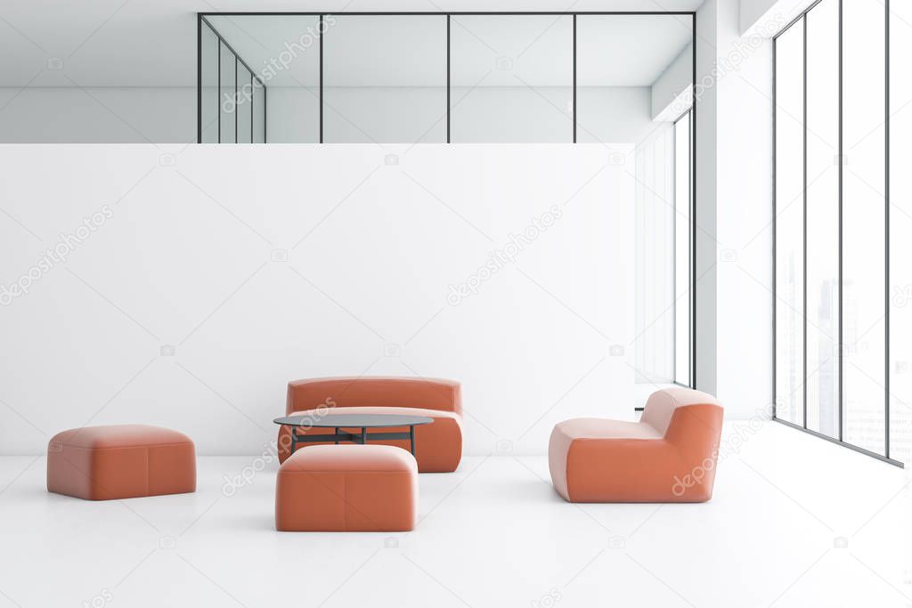 White office waiting room interior