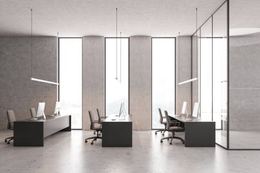 Beton açık alan ofis iç