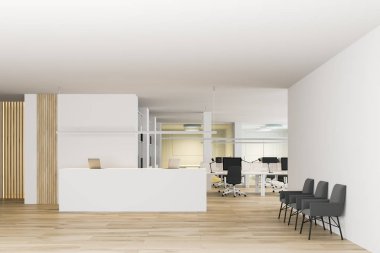 Açık alan Office beyaz Resepsiyon Masası