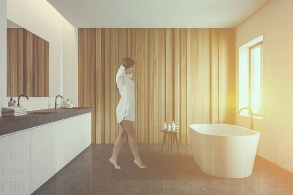 Şık banyo iç kadın — Stok fotoğraf