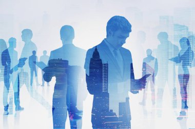 Şehirdeki çeşitli iş ekipleri, ortaklık