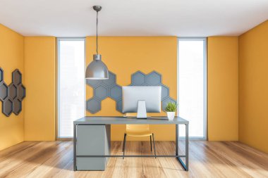 Altıgenli Sarı Ceo ofis içi