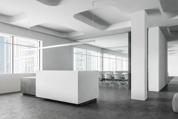 White reception and office meeting room — 图库照片