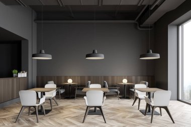 Gray Industrial tarzı bar içi