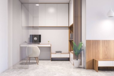 Beyaz ofis iç tasarımı