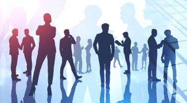 Kurumsal yaşam tarzı ve takım çalışması konsepti