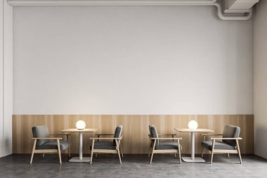 Endüstri tarzı barda rahat koltuklar