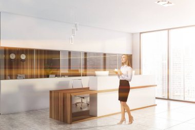 Beyaz Saray resepsiyonundaki sekreter.