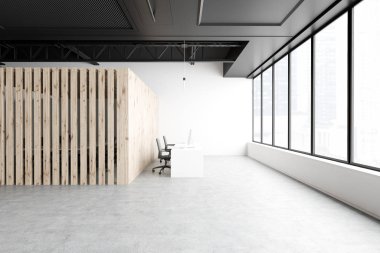 Resepsiyonlu endüstri tarzı ofis