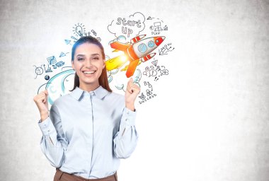 Genç bayanı ve yeni projesini kutluyoruz.