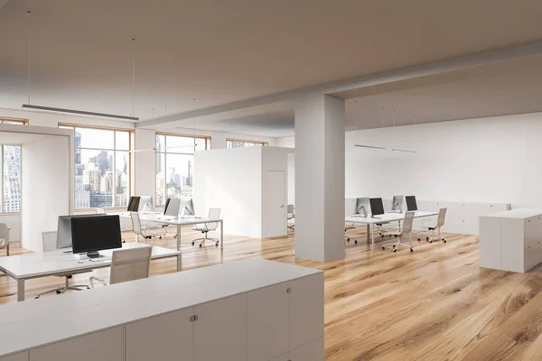 Açık alan office köşe beyaz — Stok fotoğraf