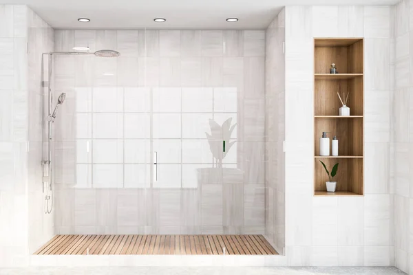 화장품 샤워실 현대식 렌더링 — 스톡 사진