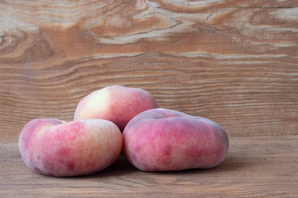 Peach Figs Wooden Background — Stock Photo, Image