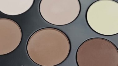 Döner profesyonel makyaj göz falı paleti, kapat