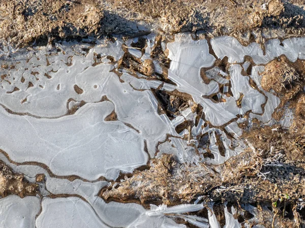 Αφηρημένη Εικόνα Παγωμένες Φυσαλίδες Πάγου Και Αέρα Κατάλληλη Για Φόντο — Φωτογραφία Αρχείου