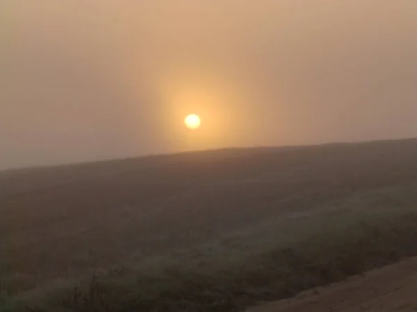 Beautiful Foggy Landscape Morning Hours — Stock Photo, Image
