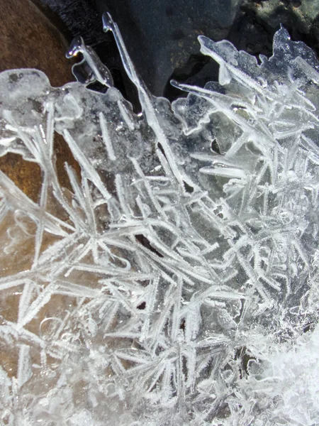 Abstract Picture Stone Ice Formations — Stock Photo, Image