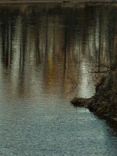 Paisaje Nocturno Río — Foto de Stock