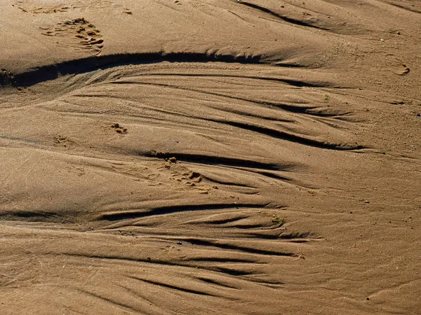 Luz Fundo Abstrata Com Areia Praia Mar Textura Molhada — Fotografia de Stock