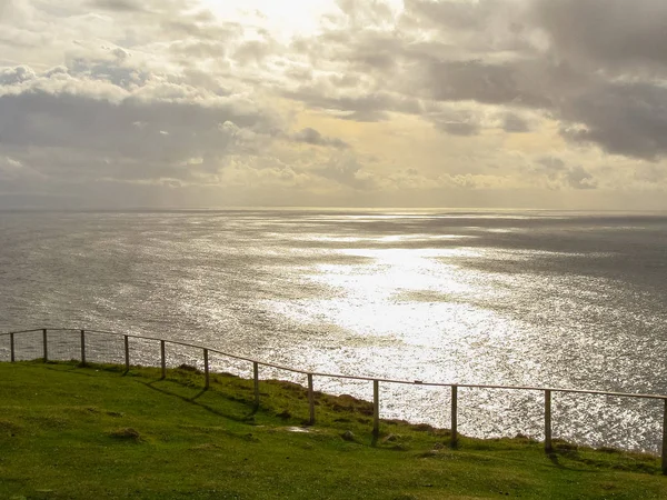 Piękny Widok Morze Podświetleniu — Zdjęcie stockowe