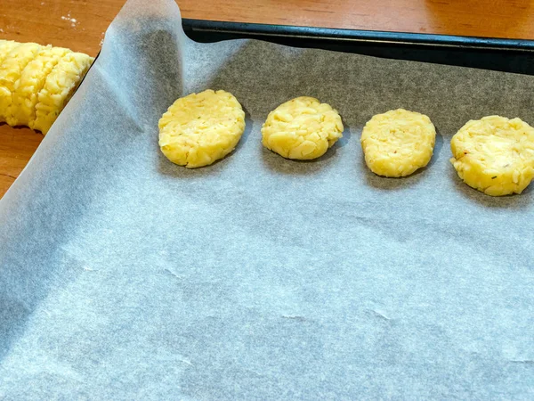 Biscotti di farina d'avena fatti in casa , — Foto Stock